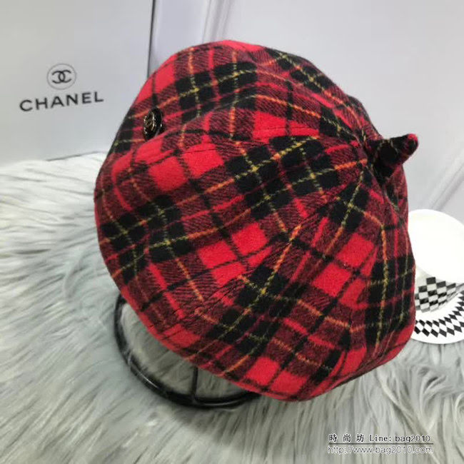 CHANEL香奈兒 秋冬小香風專櫃新品 火爆經典款貝雷帽 百搭南瓜帽 LLWJ8336